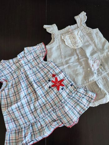 Lot de 2 robes 12 mois été