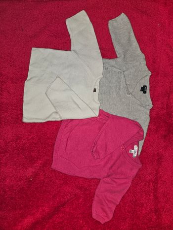 1 mois fille gilet / pull