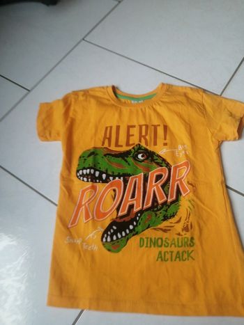 Tee shirt manche courte dinosaure 10/11A