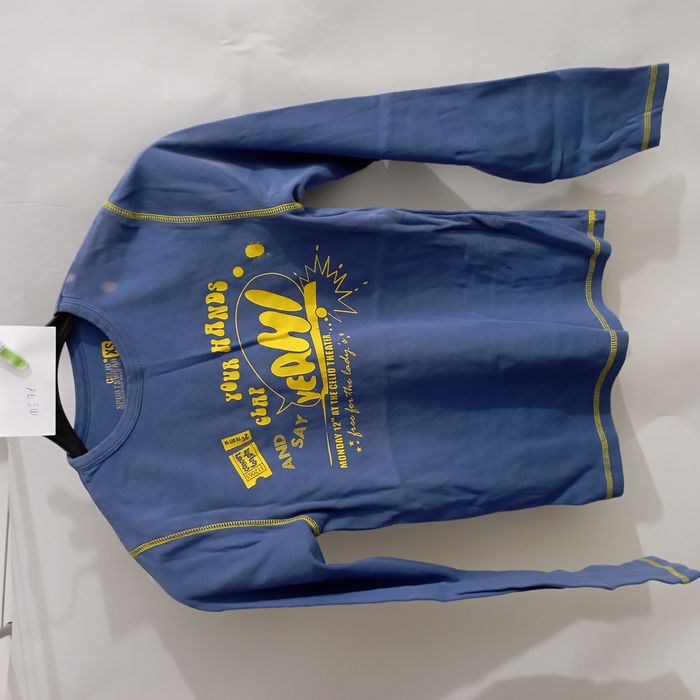 pull taché bleu  taille XS - photo numéro 3