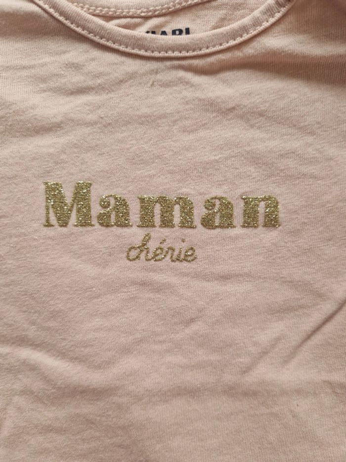 Tee shirt manches longues Maman Chérie - photo numéro 2