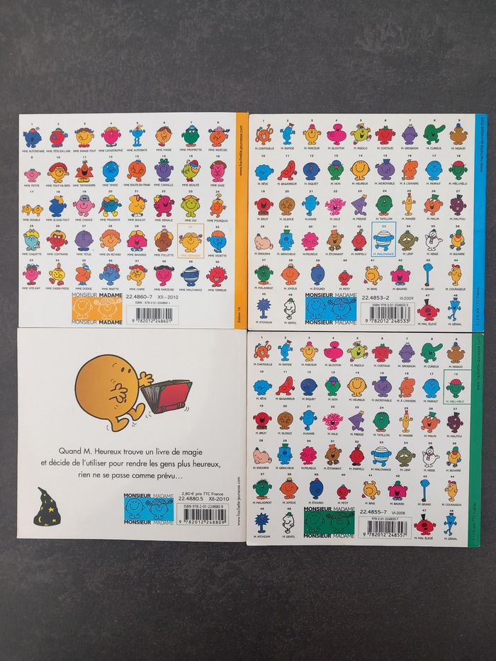 Lot de 4 petits livres monsieur madame hachette - photo numéro 2
