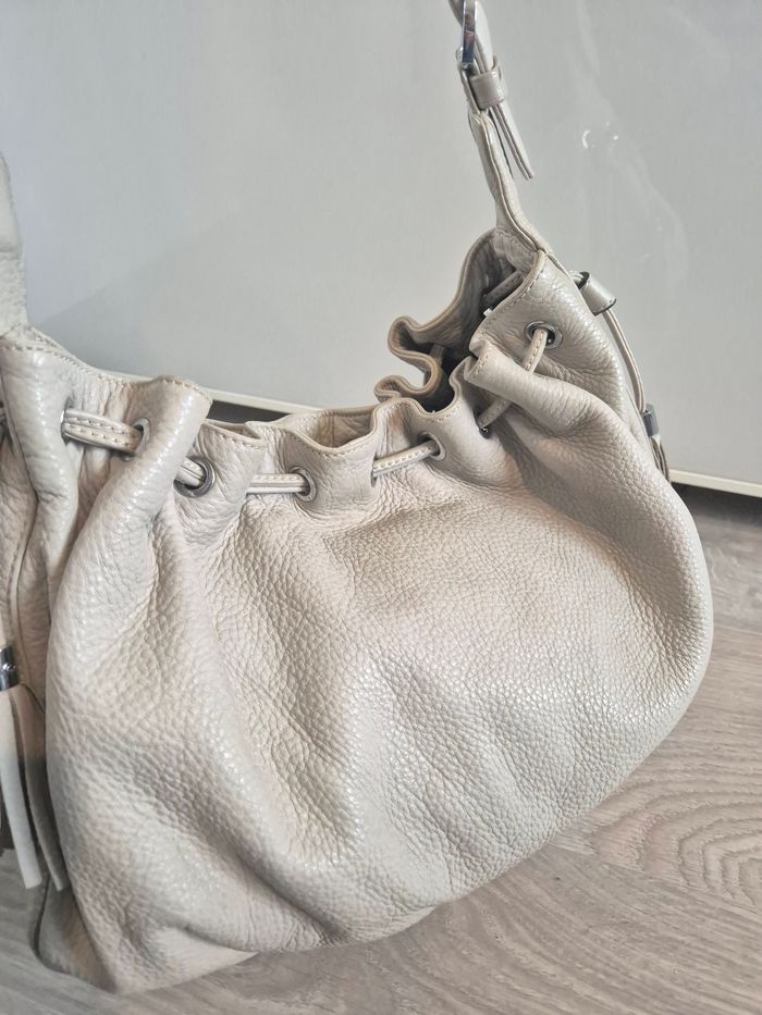 Sac à a main gris clair cuir Kesslord - photo numéro 5