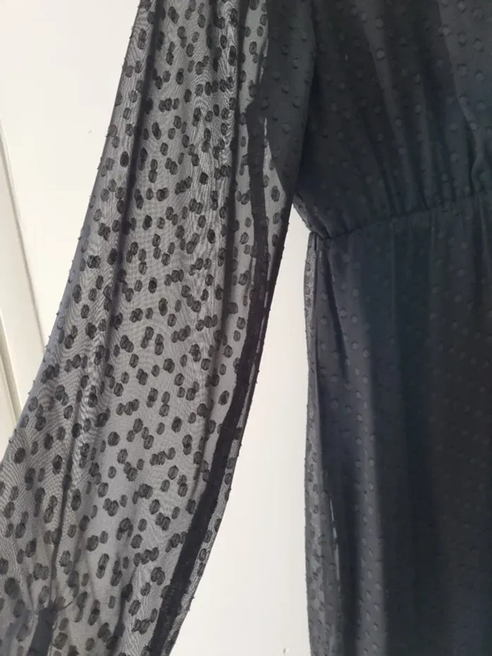 Robe plumetis noire - photo numéro 2