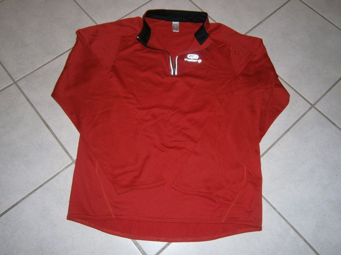 Tee-shirt ML sport rouge DECATHLON Taille S - photo numéro 5