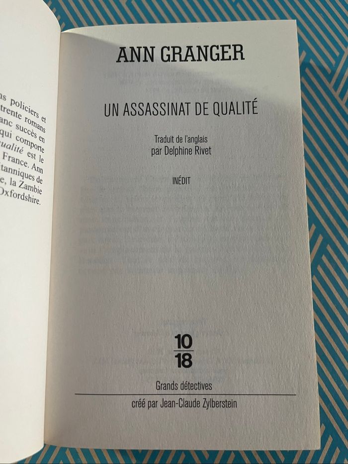 Un assassinat de qualité d’Ann Granger - photo numéro 4