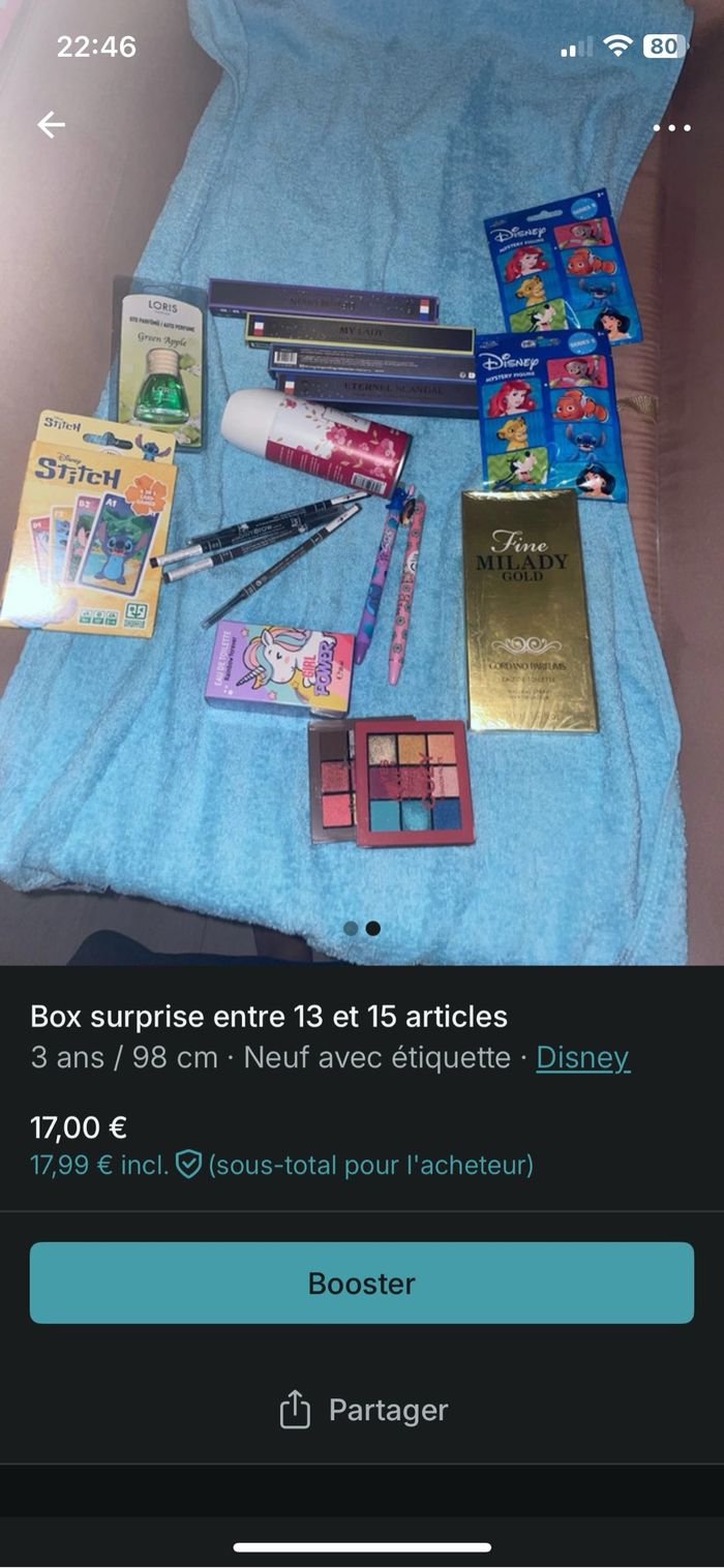 Box surprise parfums