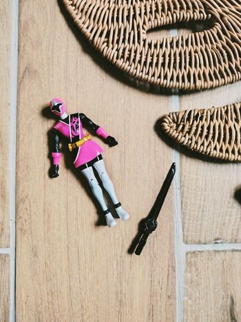 🙅 Power rangers ninja steel figurine du ranger rose avec épée marque Bandai