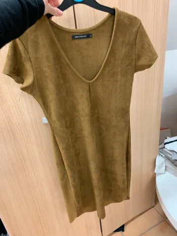 Robe suédine camel