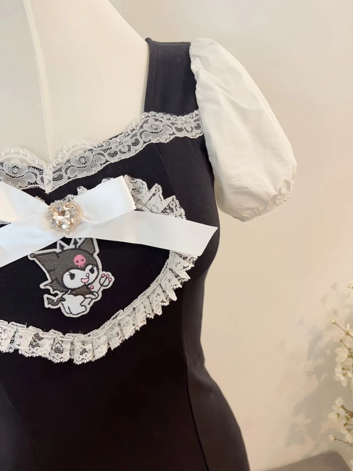 Robe noire style Sanrio Kuromi Lolita Princesse - photo numéro 5