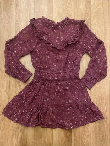 Robe rose framboise fille 6 ans