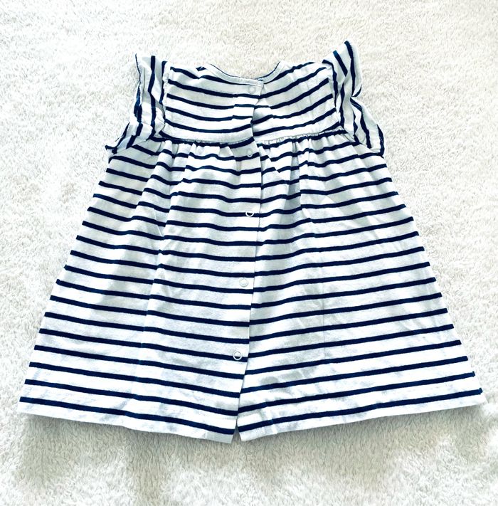 robe à rayure « Vertbaudet » taille 6 mois - photo numéro 3