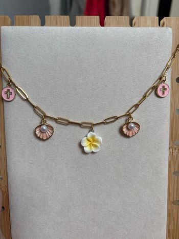 Collier breloque acier inoxydable