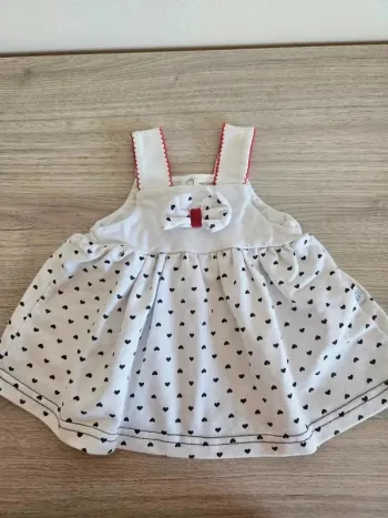 Robe "petits coeurs" 6 mois, fruit de ma passion
