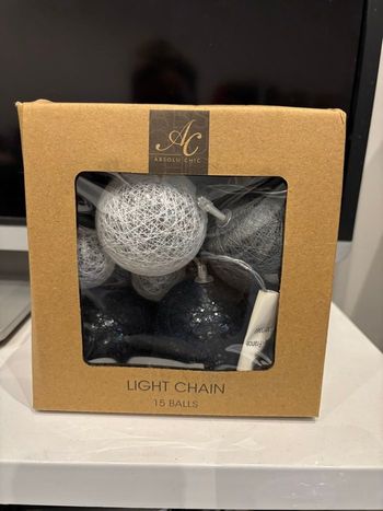 Guirlandes lumineuse 15 balles à piles