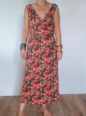 robe longue fleurie L