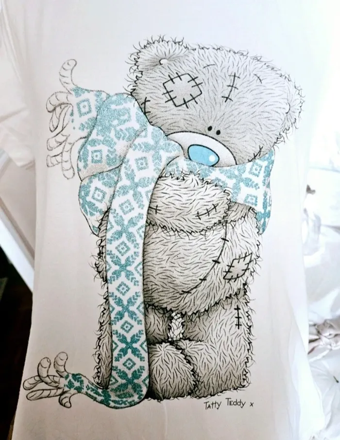 Pyjama blanc bleu nounours Me to You New Look Taille 44 (40/42) Neuf - photo numéro 2