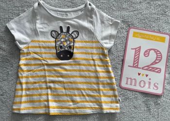 T shirt fille, 12 mois