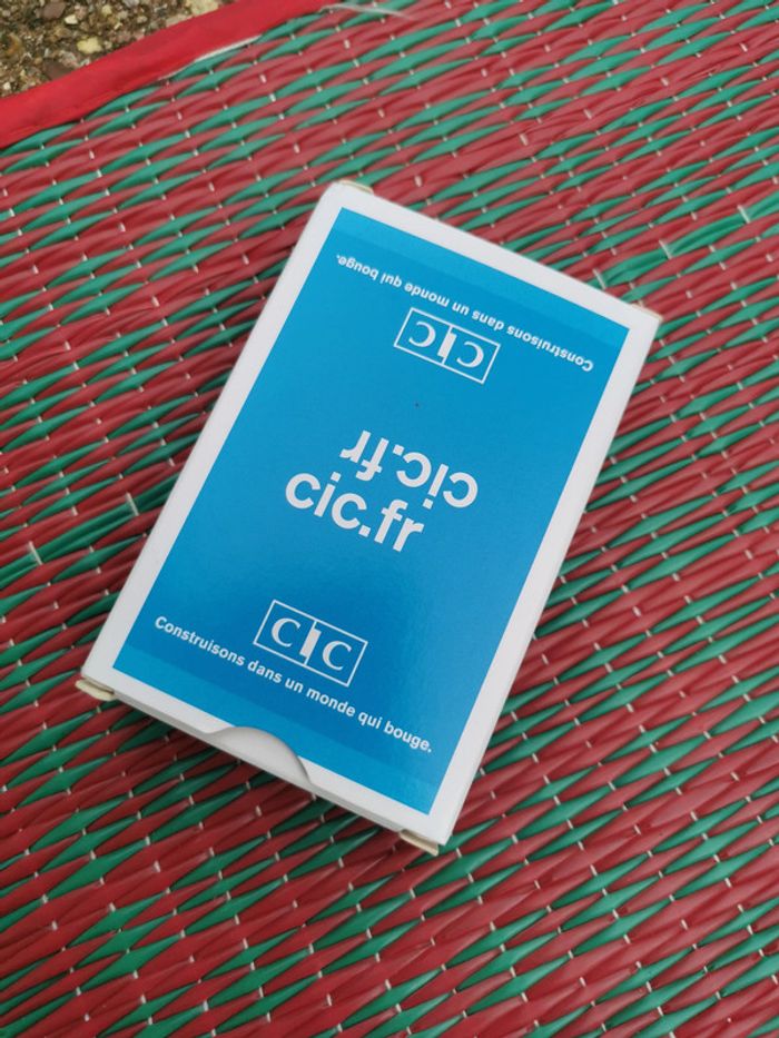 Jeu de 54 cartes de luxe CIC neuf