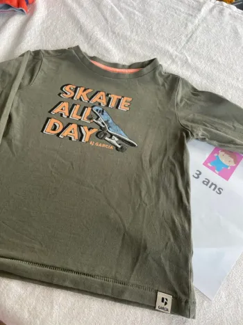 T-shirt Garcia, trois ans