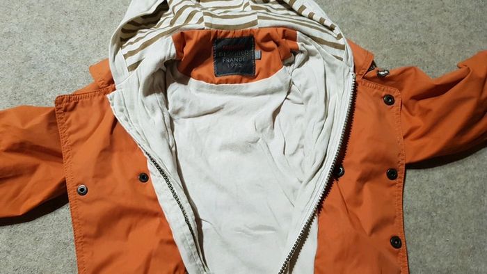 Superbe parka catimini garçon 3ans orange/beige - photo numéro 5