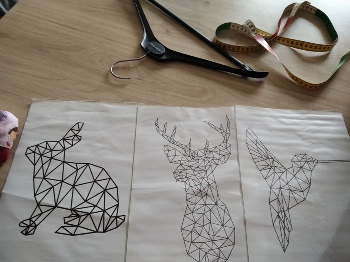 Affiche animaux origami