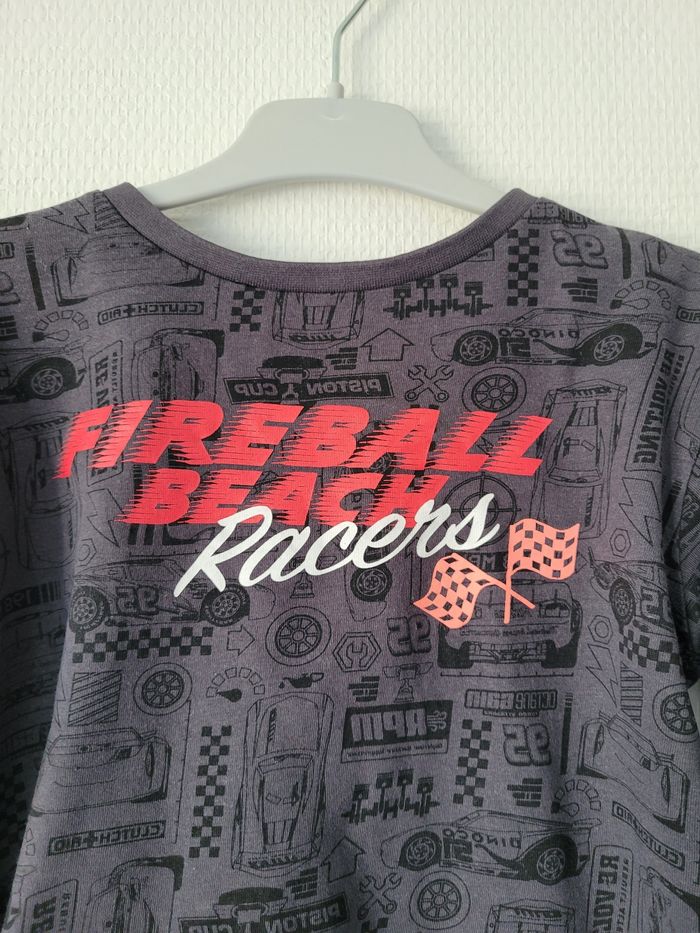 T-shirt imprimé gris Cars 5 ans TBE - photo numéro 2