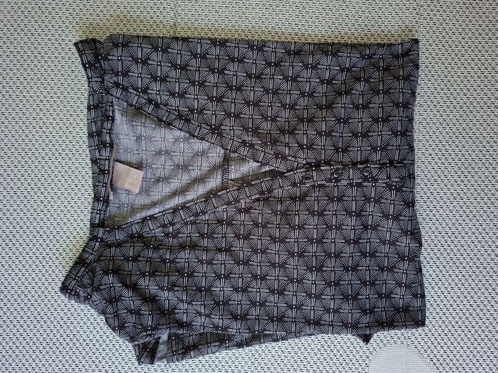 Blouse manches 3/4 noir à motifs H&M Taille 2XL