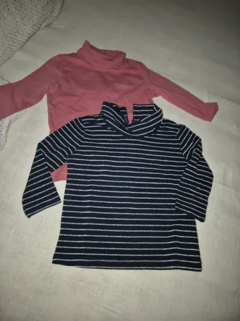 Lot de 2 hauts col roule