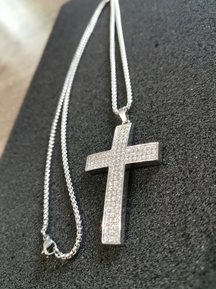 Collier et pendentif spirituel croix chrétienne - photo numéro 2