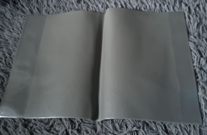 Protège cahier gris 21X27cm - photo numéro 2
