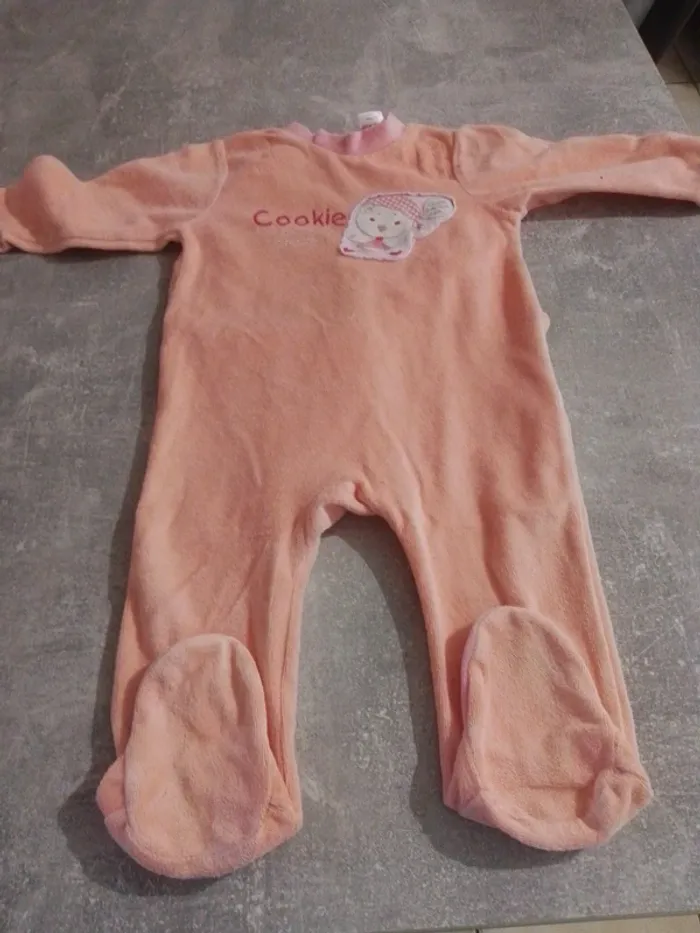 Pyjama grenouillère bébé fille 12 mois