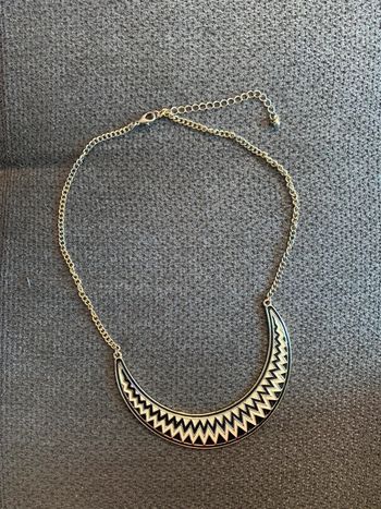 Collier fantaisie métal doré