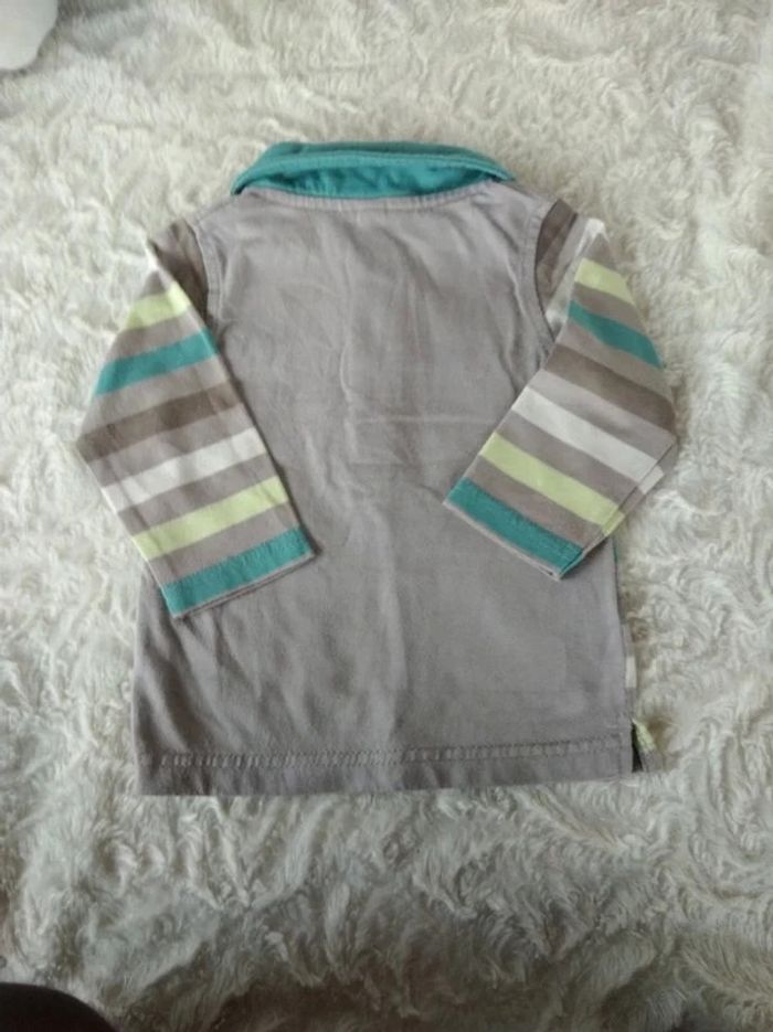 Polo tee shirt chemise manches longues Garçon 6 mois Girafe - photo numéro 7