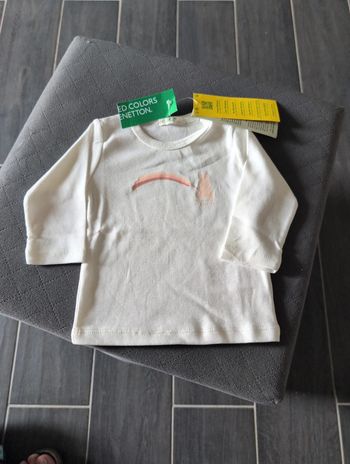 T-shirt manches longues 1/3 mois United colors of benetton
