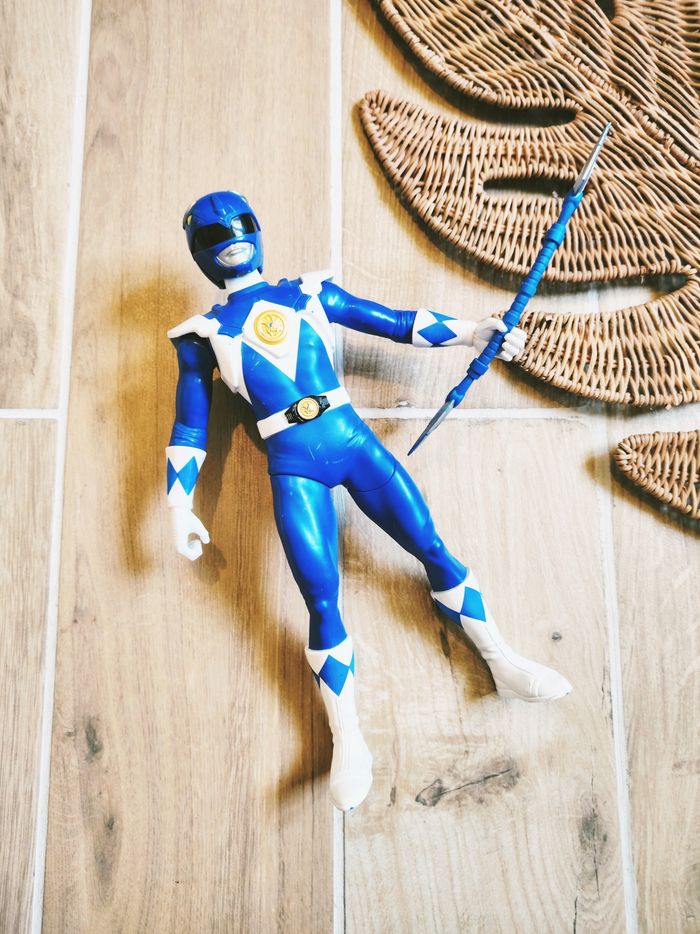 🙅Power rangers mighty morphin grande Billy figurine du ranger bleu auto morphing - photo numéro 3