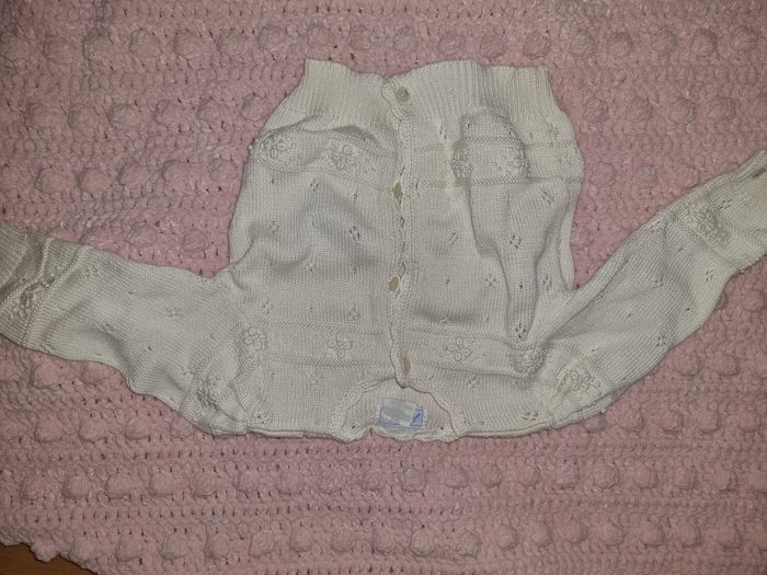 Gilet blanc ecru