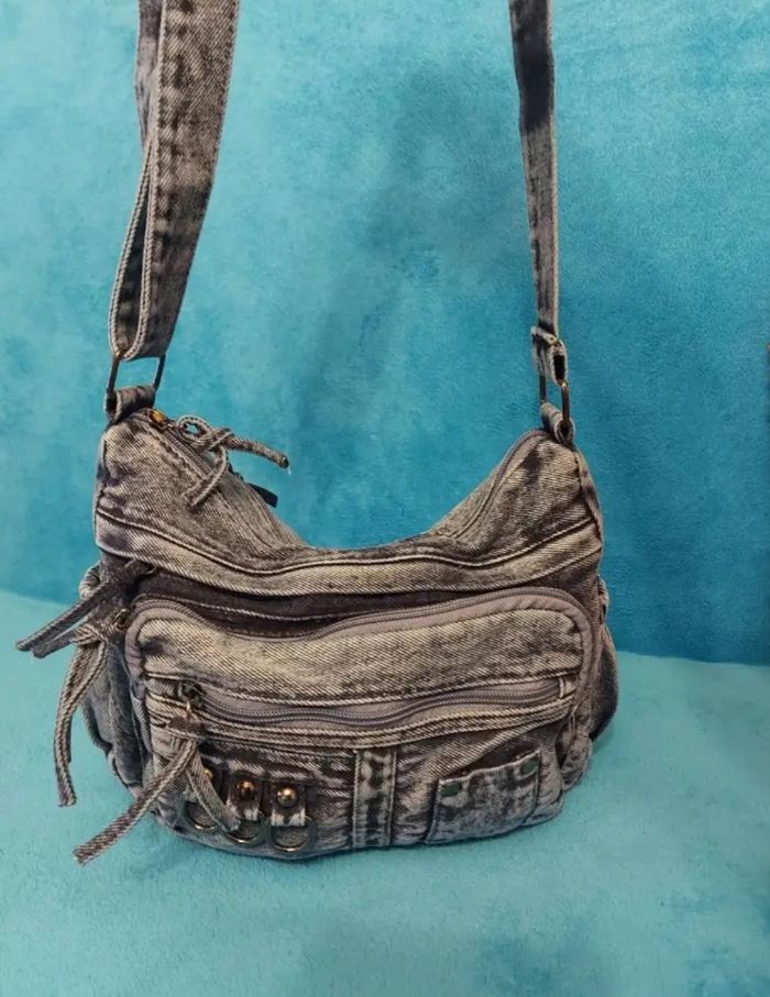 sac en bandoulière en jean - photo numéro 2
