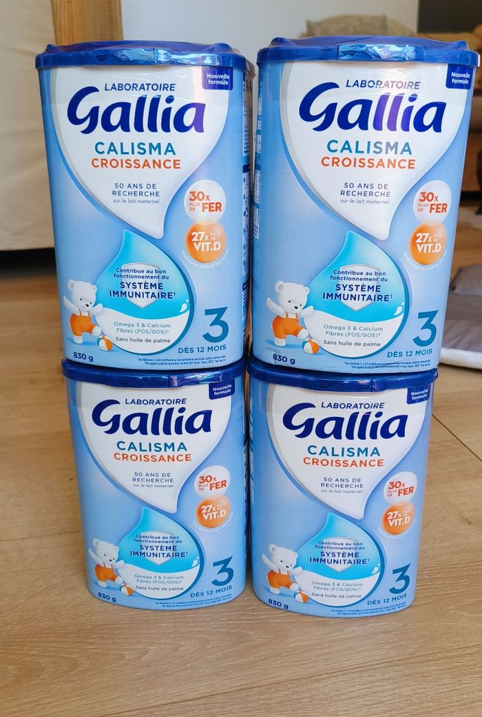 4 boîtes Gallia Calisma croissance 3