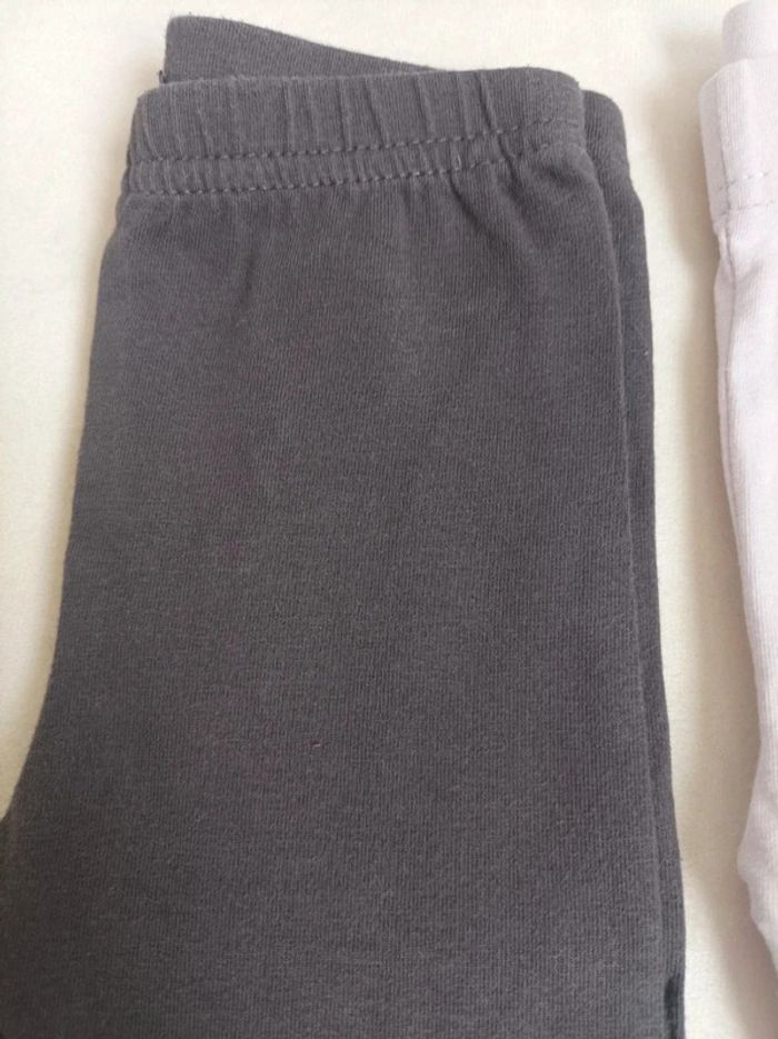 Lot de 2 leggings fille 12 mois - photo numéro 2