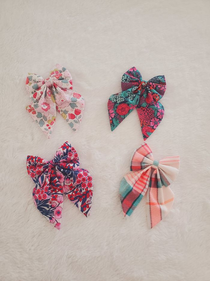 Barrettes créatrice en Liberty & Jacadi 🌸 - photo numéro 1