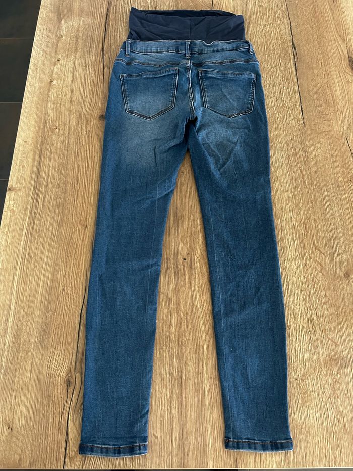 Jean Skinny de grossesse bleu - photo numéro 2