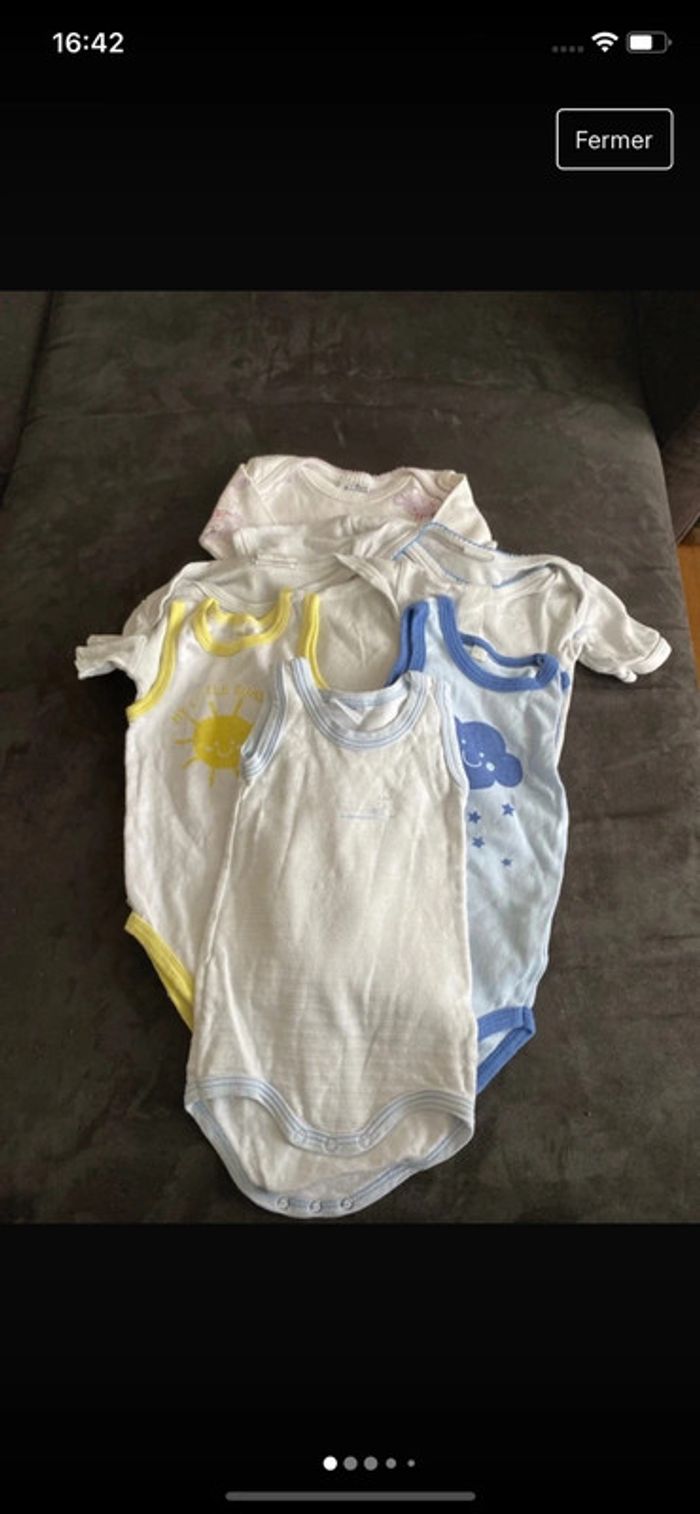 Lot bodies garçon 3 mois - photo numéro 3
