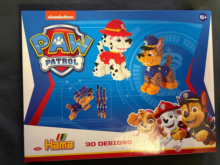 Pat'Patrouille Hama 7920 - Perles à repasser Chase et Marshall  Paw Patrol