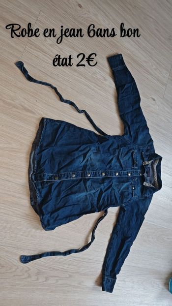 Robe En jean Lisa rose 6ans