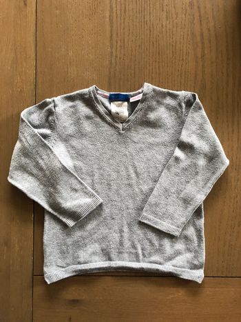Pull gris Zara 12/18 mois