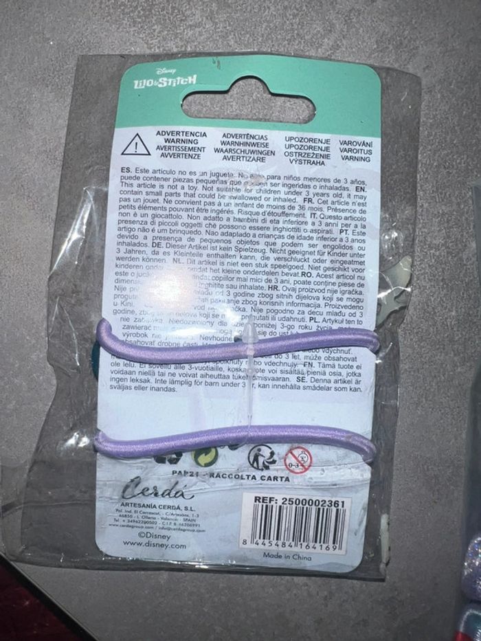 Noeuds à cheveux stitch Disney Angel noeud élastiques - photo numéro 2