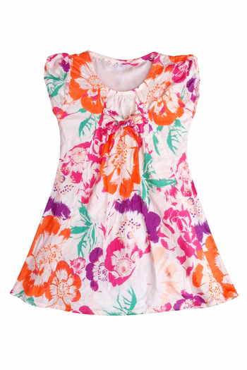 Robe, 8 ans. Fleurs hawaïennes. 
