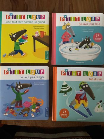 Lot de 4 livres P'tit Loup