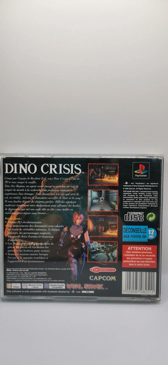 Jeux playstation 1 Dino crisis - photo numéro 2
